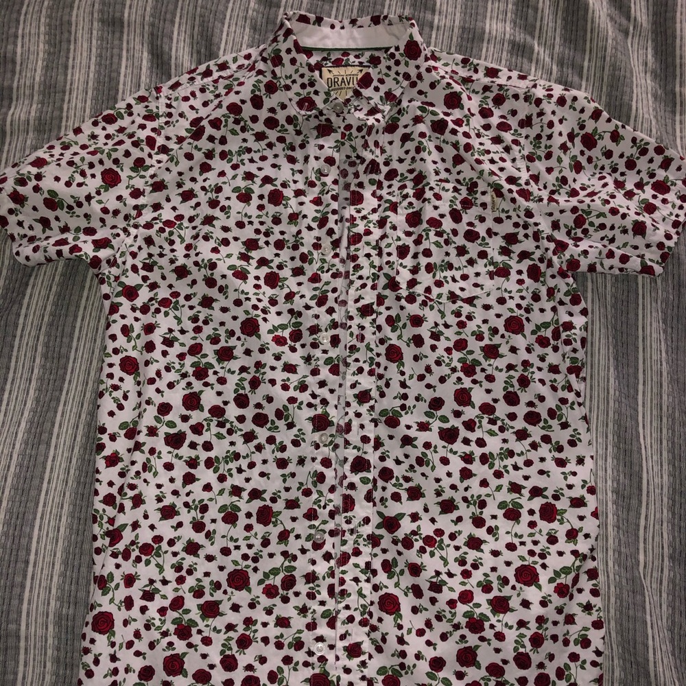 Dravus Roses SS Button-Up Size M